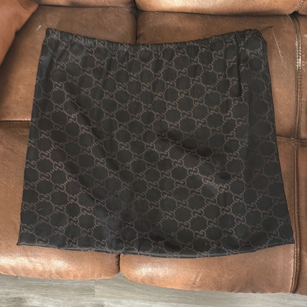 Gucci Black Monogram Cosmetic Bag